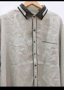 Vintage Linen Blend Button Down