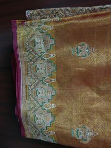 Excellent Golden Colour Saree