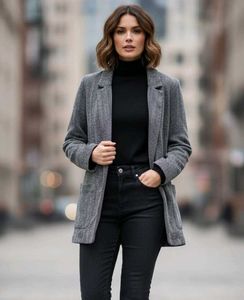 H&M Herringbone Blazer
