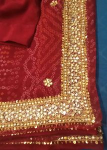 Elegant Red Saree