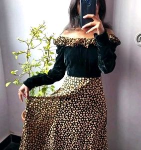 Chic Black & Gold Dress