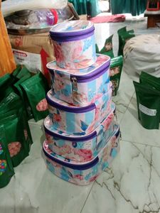 Floral Cosmetic Bag Set 5
