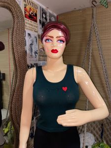 Green Tank Top with Heart