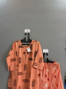 Peach Kurta Set (L)