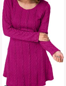 Chic Knit Long Sleeve Dress