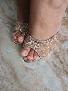 Sparkly Gold heels