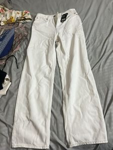 White Demin Jeans From H&M