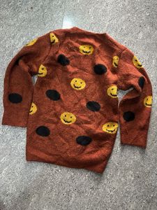 Smiley Pattern Sweater