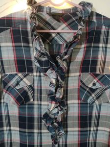 Cotton Ladies Checked Shirt 🛍️🌷