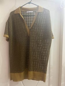 Zara Gold Party Top