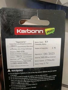 Karbonn K-9 Mobile Battery