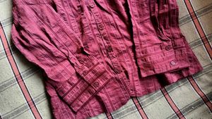 Striped Button-Down Top