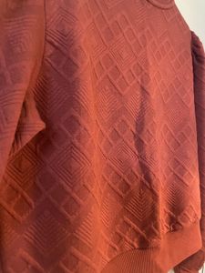 Burgundy Textured Sweater