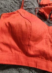 Orange Designer Blouse