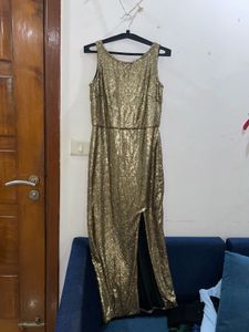Sequins Work Party Gown