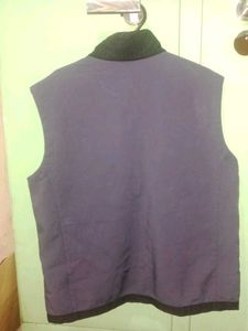 Stylish Blue Sleeveless Jacket