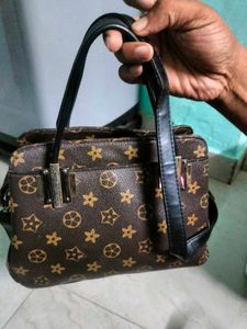 Vintage Brown Pattern Handbag