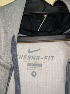 Nike Therma-FIT Gray Full-Zip Hoodie