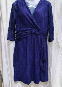 292011. Elegant Purple Lace Dress