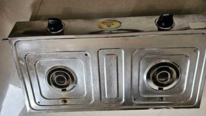 Gas Stove 2 Burner Steel Bajaj