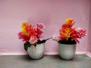 Artificial Flower Decor - Set of 2