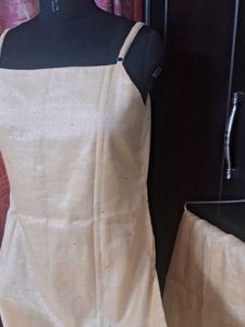 Tissue With Mukesh Work Noodle Strap Kurta Plazzo