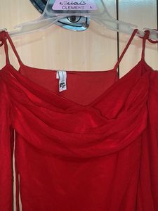 Red Long Sleeve Dress