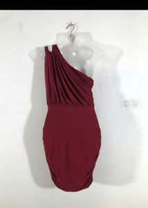 DATE PERFECT WINE RED Bodyfit Dress