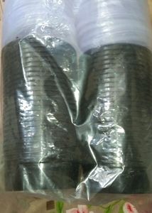 Black Round Container
