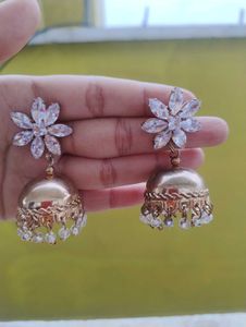 Floral Jhumka Earrings