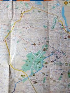 Vintage Delhi City Map Old 2010 Edition A0 Size
