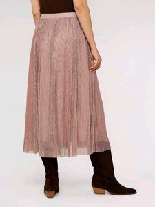 peach luxe skirt