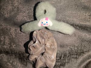 Cute  Korean Hair  Clip With Scrunchies