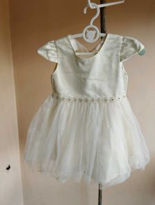 Elegant  CreamTulle Dress