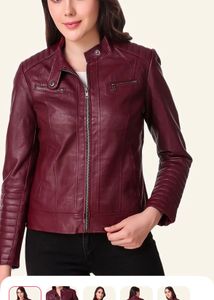Burgundy Leather Jacket
