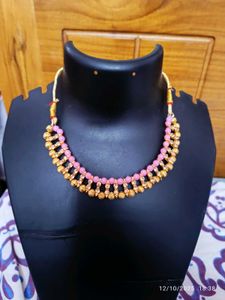 new Pink & Gold Necklace