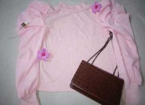 Pink Puff Sleeve Top