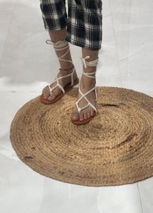 Completely New Lace-Up Gladiator Flats