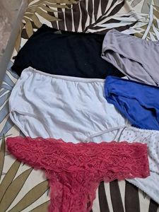 Combo Of  Six  Pure Cotton Imported Fabric Panty