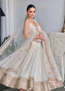 🆕️🆕️FOX GEORGETTE GOWN WITH PANT & DUPATTA