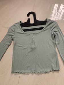 Cute Sage Green Top