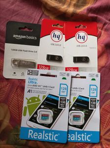 3 Pendrive 2 Memory Card Combo
