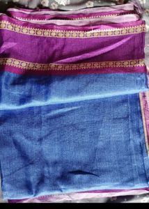 Blue &amp; Purple Ethnic Saree