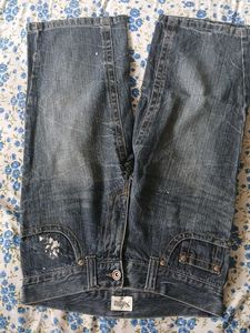 COMBO OF Vintage Wash Jeans AND KNEE PANT