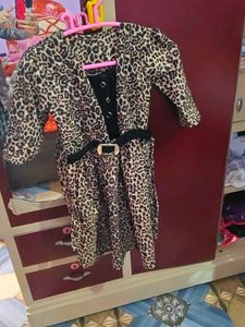 Animal Print Girls Dress