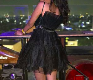 BLACK PARTY WEAR DRESS