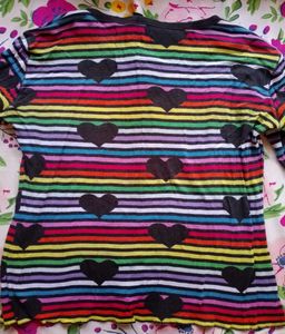 Rainbow Hearts T-shirt