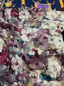 Floral Print Button-Up Blouse