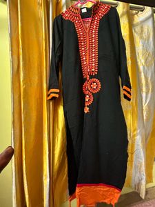 Long Black Kurti