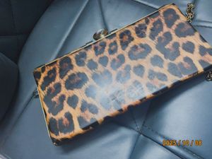 Leopard Print Clutch